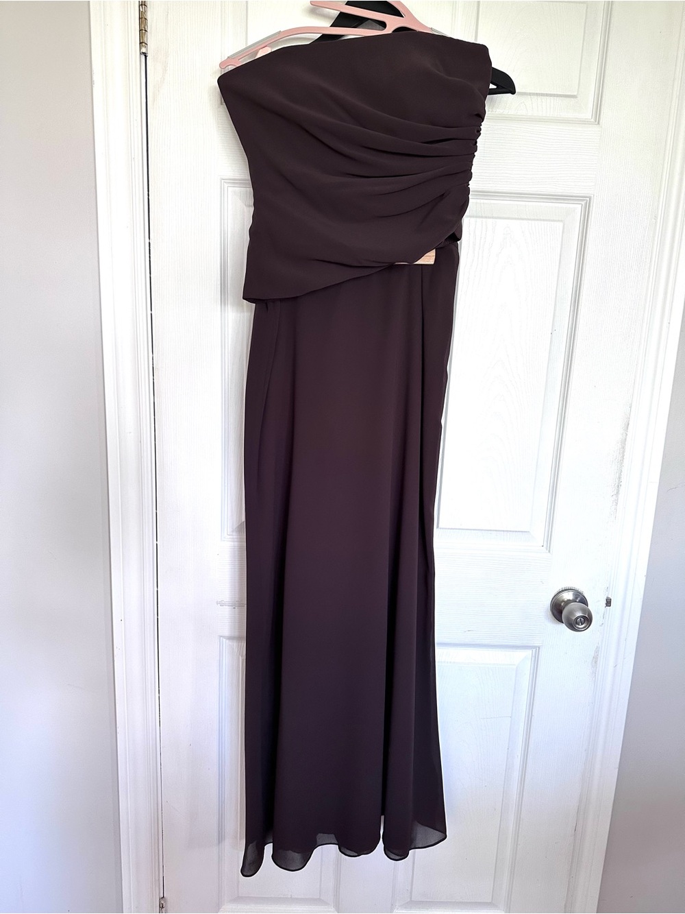 ALFRED SUNG 2Piece  Strapless Gown in Chocolate Brown Size 4